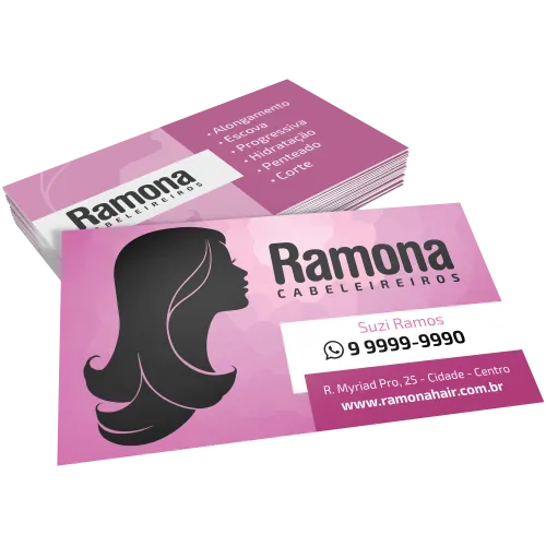 Cartão de Visita - Verniz Total Frente