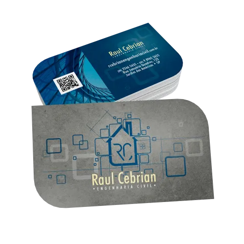 Cartão de Visita - Bordas Arrendondadas